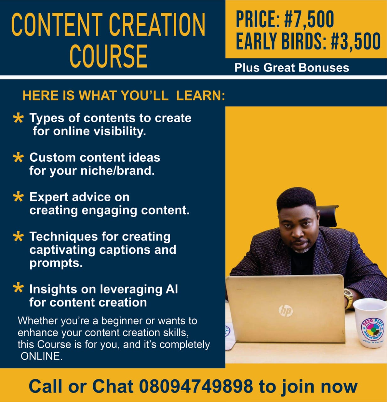 EXECUTIVE CONTENT CREATION COURSE