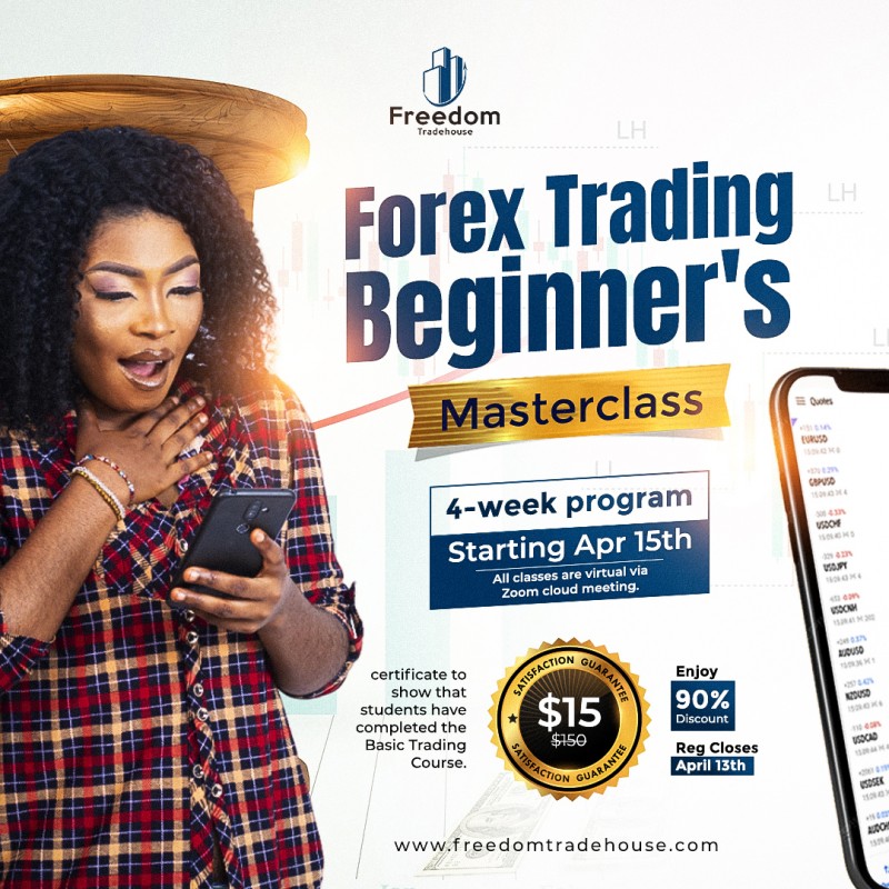 Buy FOREX BEGINNERS MASTERCLASS by Freedom Tradehouse on Selar