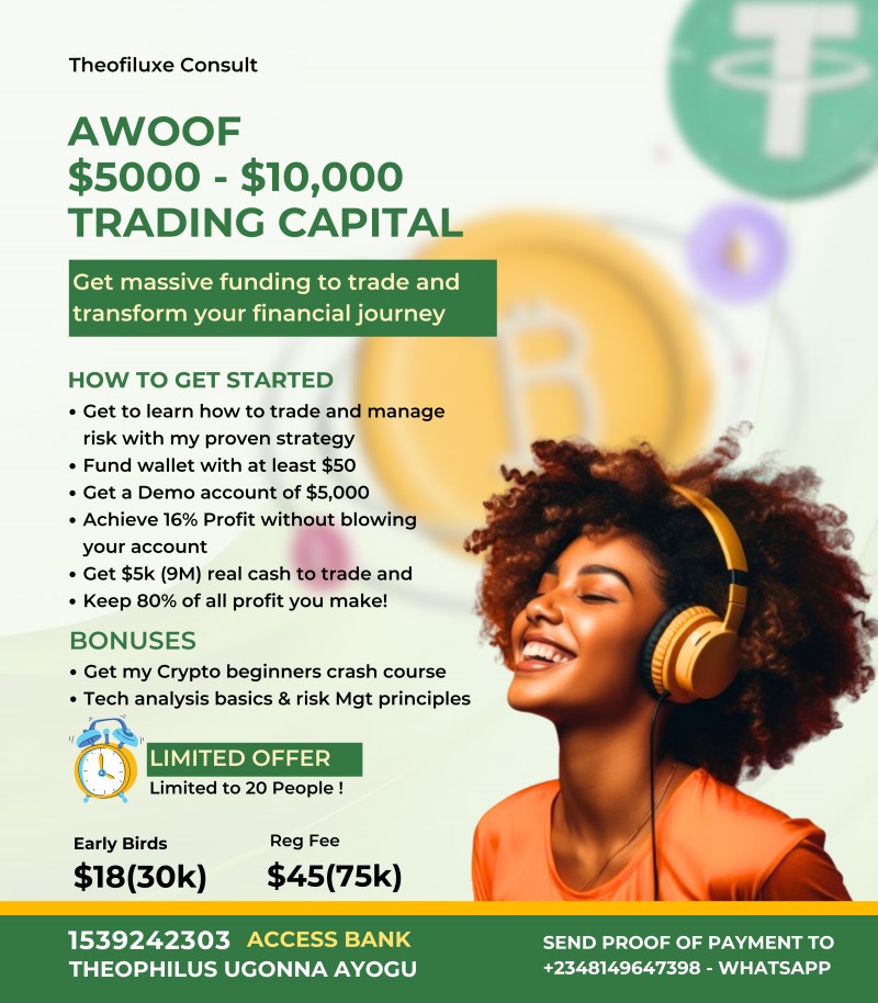 AWOOF $5,000 - $10,000 Trading Capital