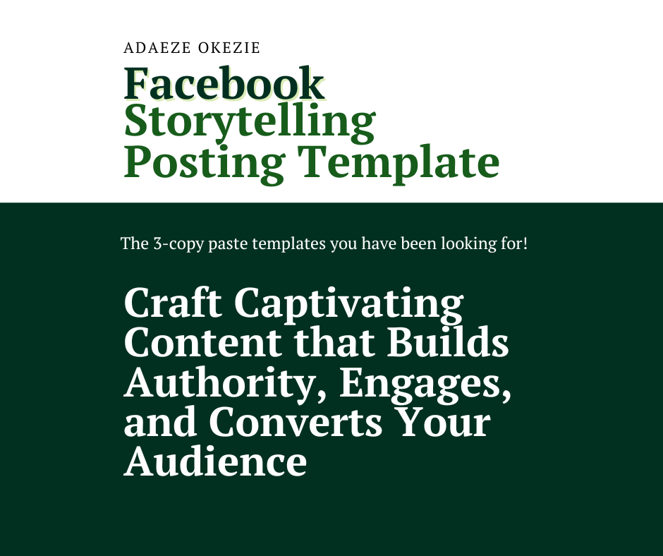 FACEBOOK STORYTELLING TEMPLATE