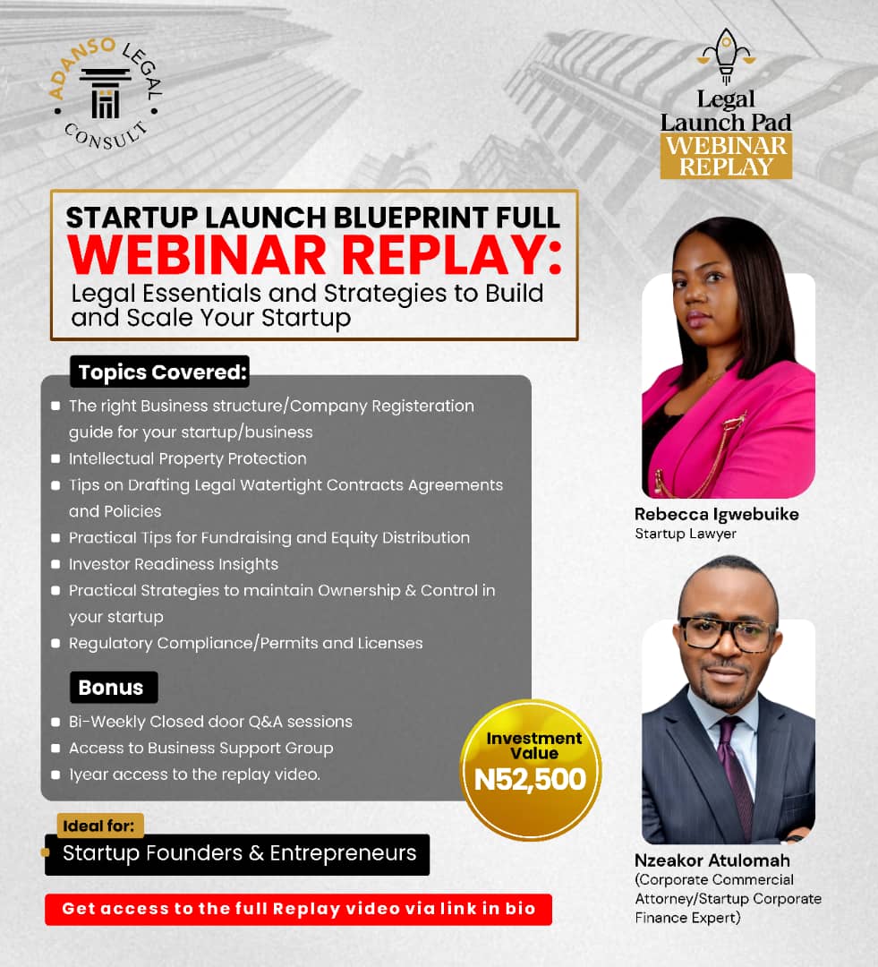 LEGAL LAUNCH PAD WEBINAR REPLAY
