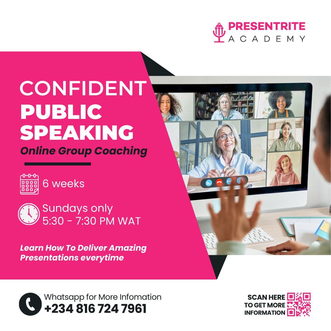 Confident Public Speaking Programme Online group coaching