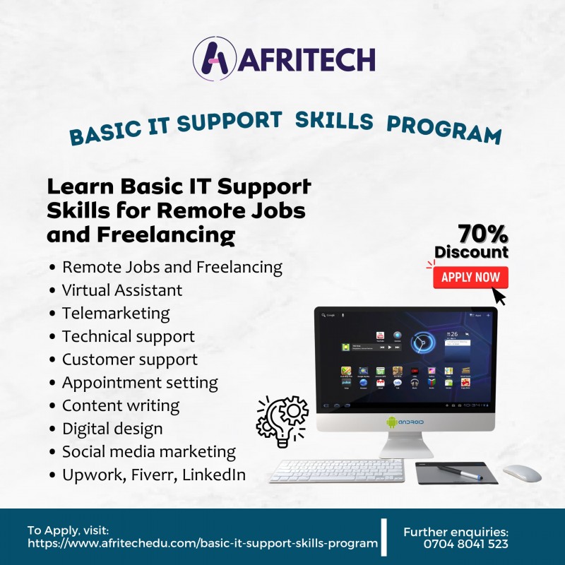Buy basic it support skill by afritutor international on selar
