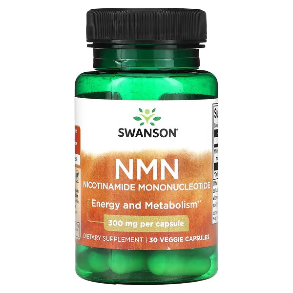 Swanson, NMN, 300 mg, 30 Veggie Capsules ( Age backward )