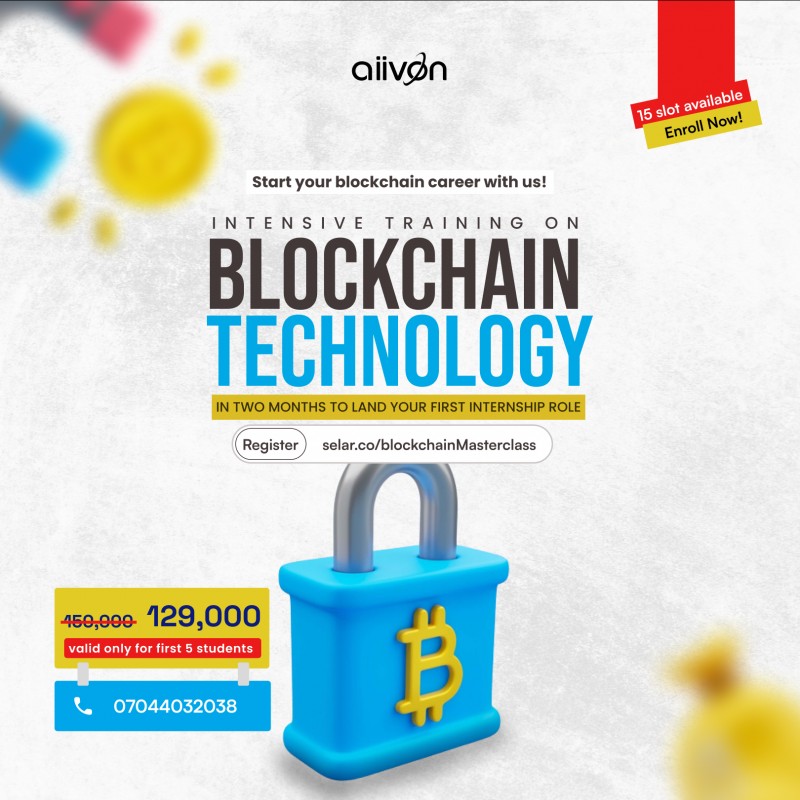 INTENSIVE TRAINING ON BLOCKCHAIN TECHNOLOGY