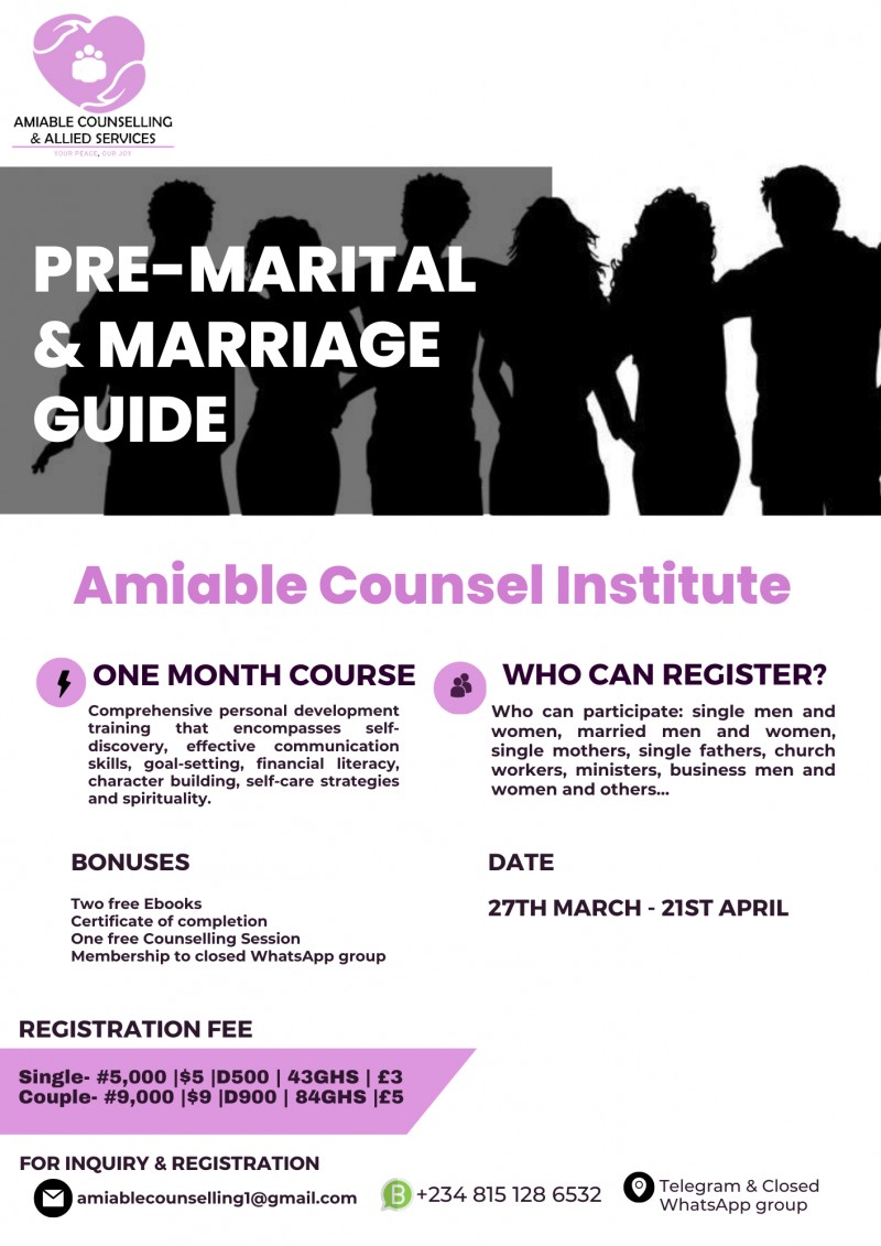 PRE-MARITAL & MARRIAGE GUIDE
