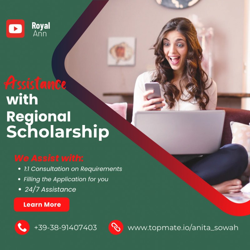 Fully Funded Regional Scholarship Application Assistance