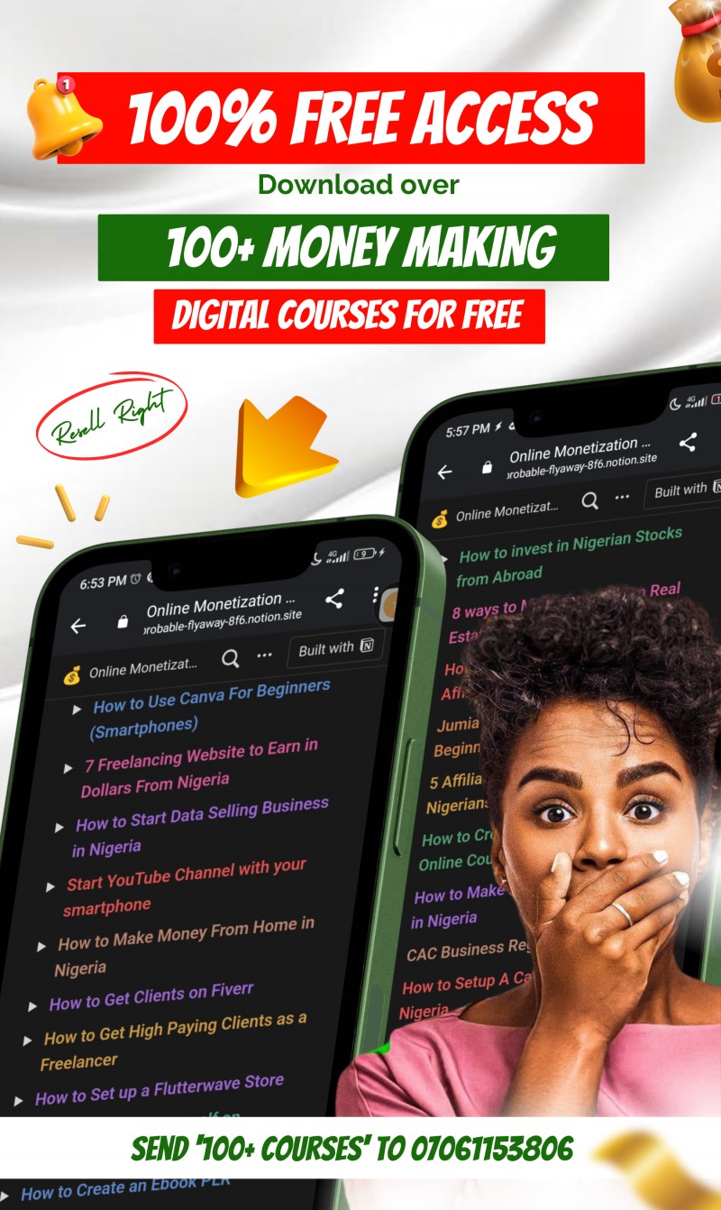 Get 100+ MONEY MAKING COURSES by Samuel Adesola on Selar