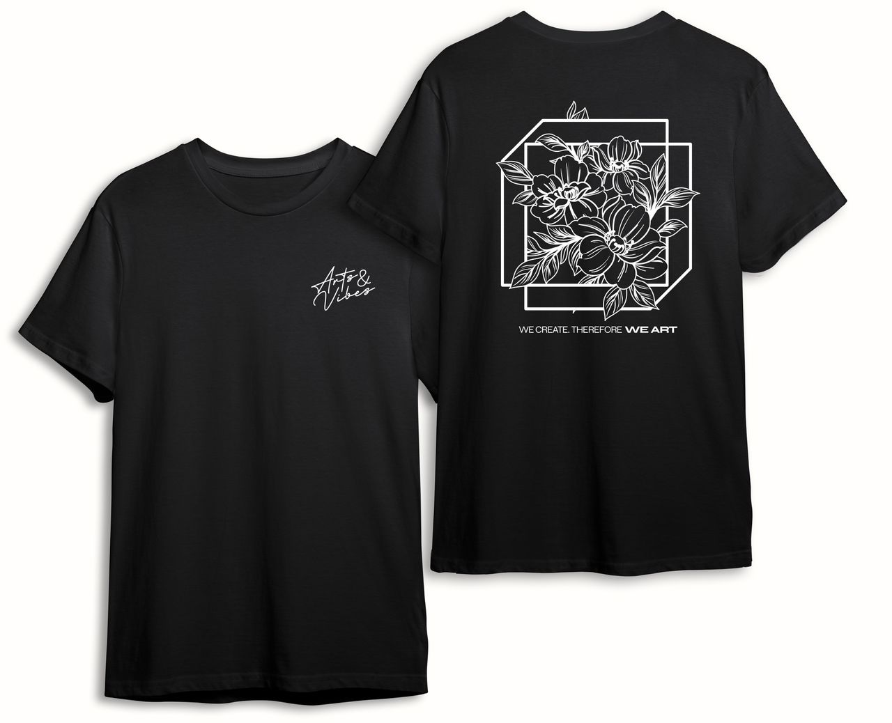 た*け様 CHOCOLAT & AKITO シルクスクリーン Buy Art in Frame - Black Tee by Arts & Vibes on Selar