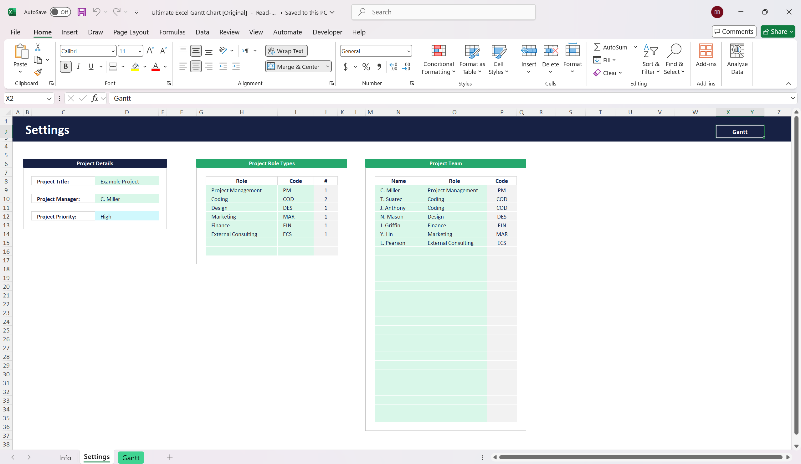 Buy Ultimate Excel Gantt Chart for Project Management by B3 on Selar
