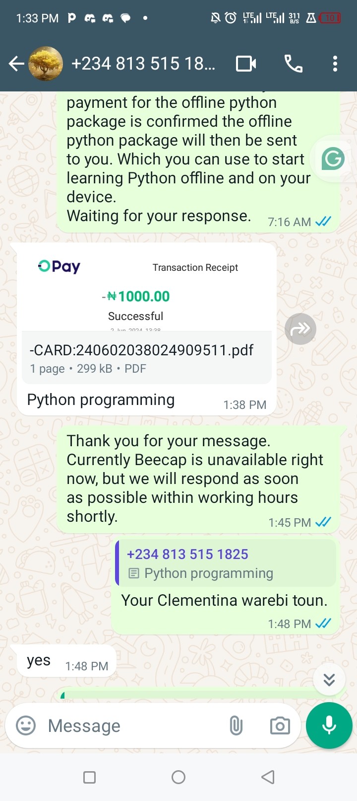Customer review 8