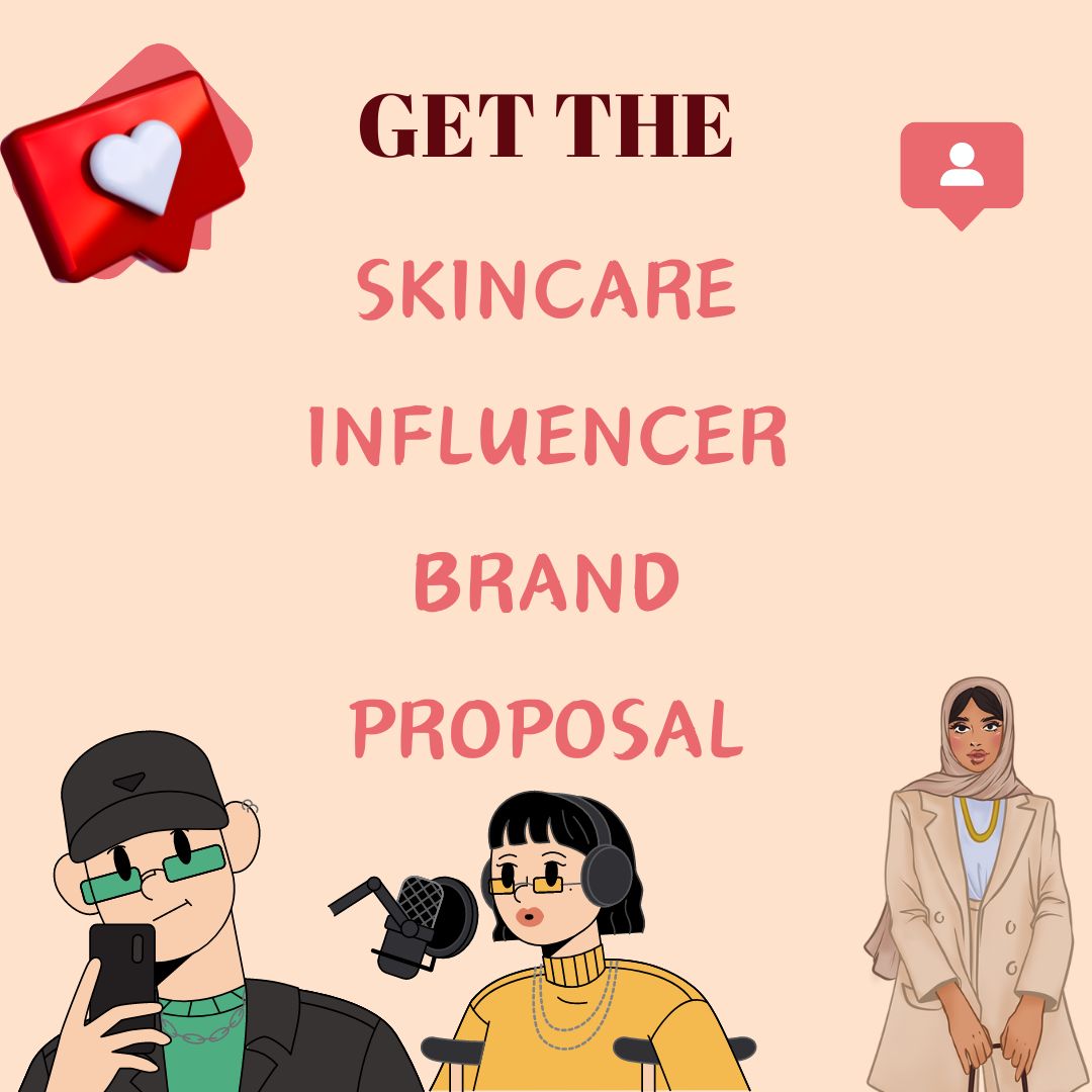 Skincare UGC/Micro Influencer Brand Pitch Proposal Google Docs Template