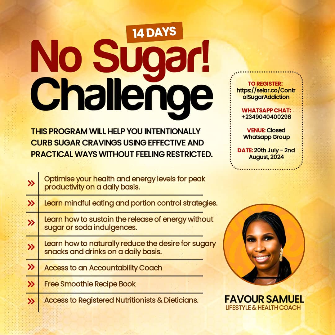 Buy 14 Day NO SUGAR Challenge ACTION PLAN By Favour Samuel On Selar buy-14-day-no-sugar-challenge-action-plan-by-favour-samuel-on-selar