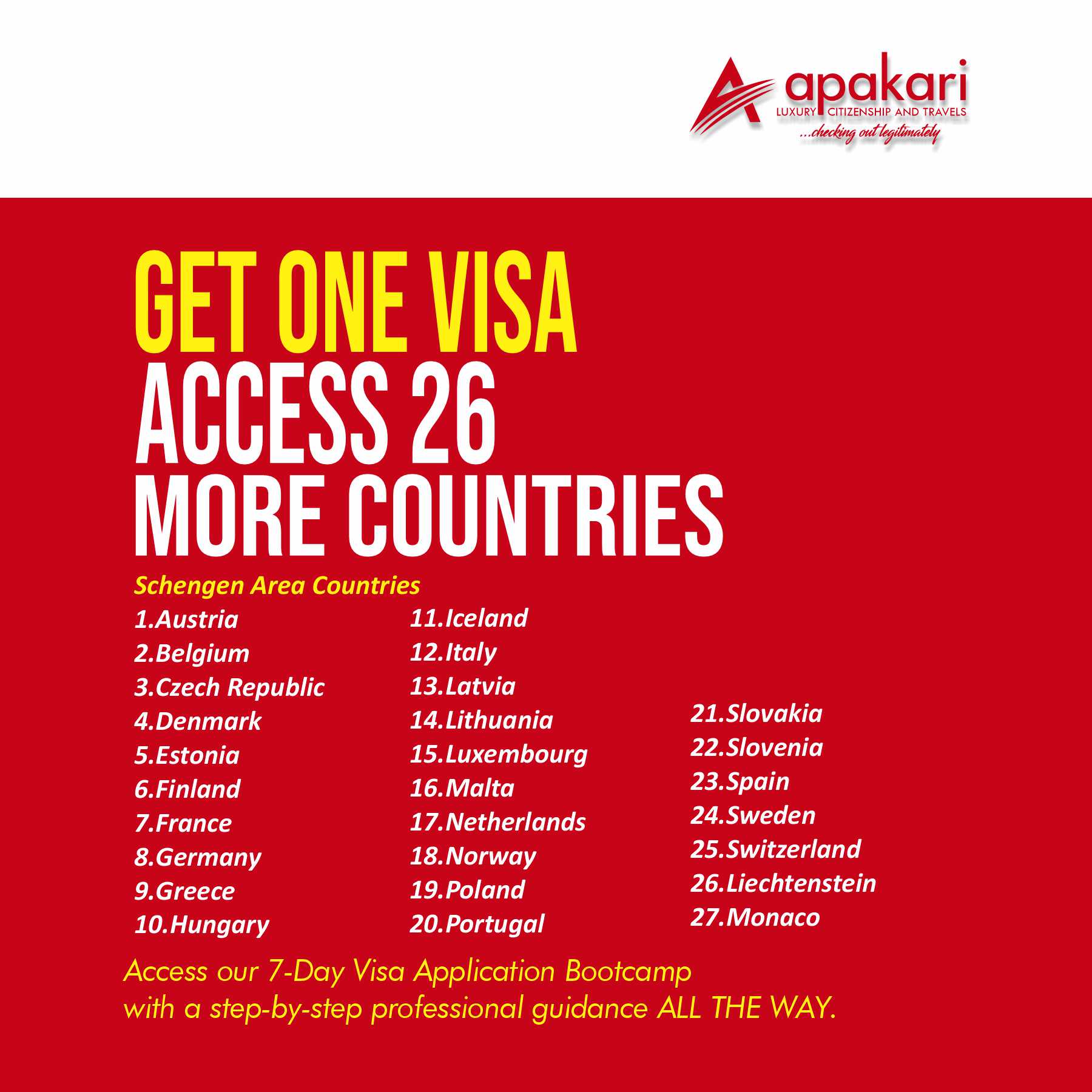 7 DAYS VISA APPLICATION BOOTCAMP