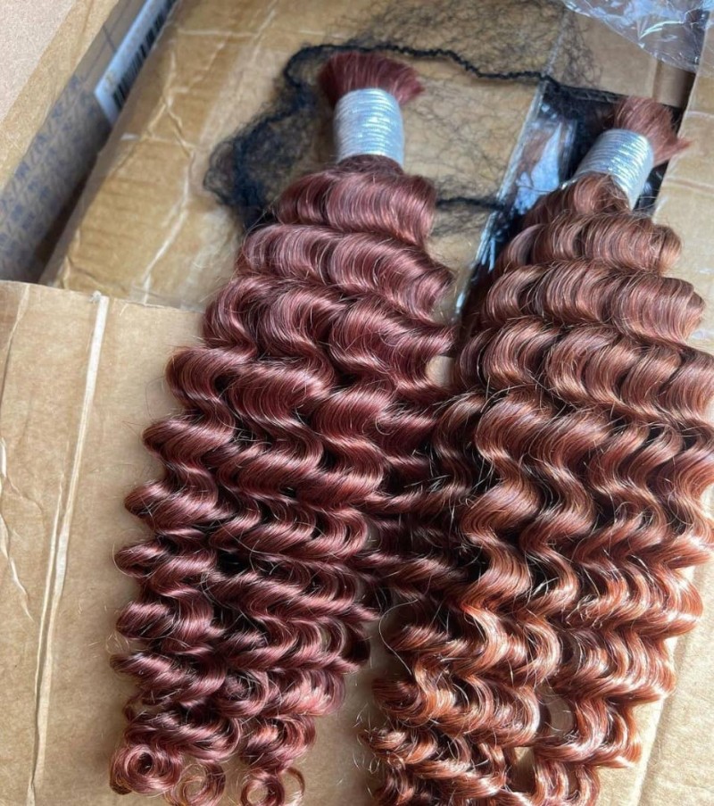 Human hair deep curls for boho braids (100g)