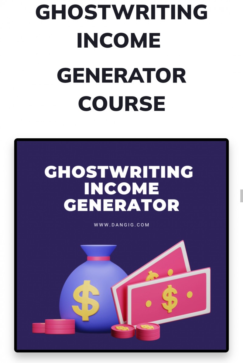 GHOST WRITING INCOME GENERATOR 2025 (New Year Discount)