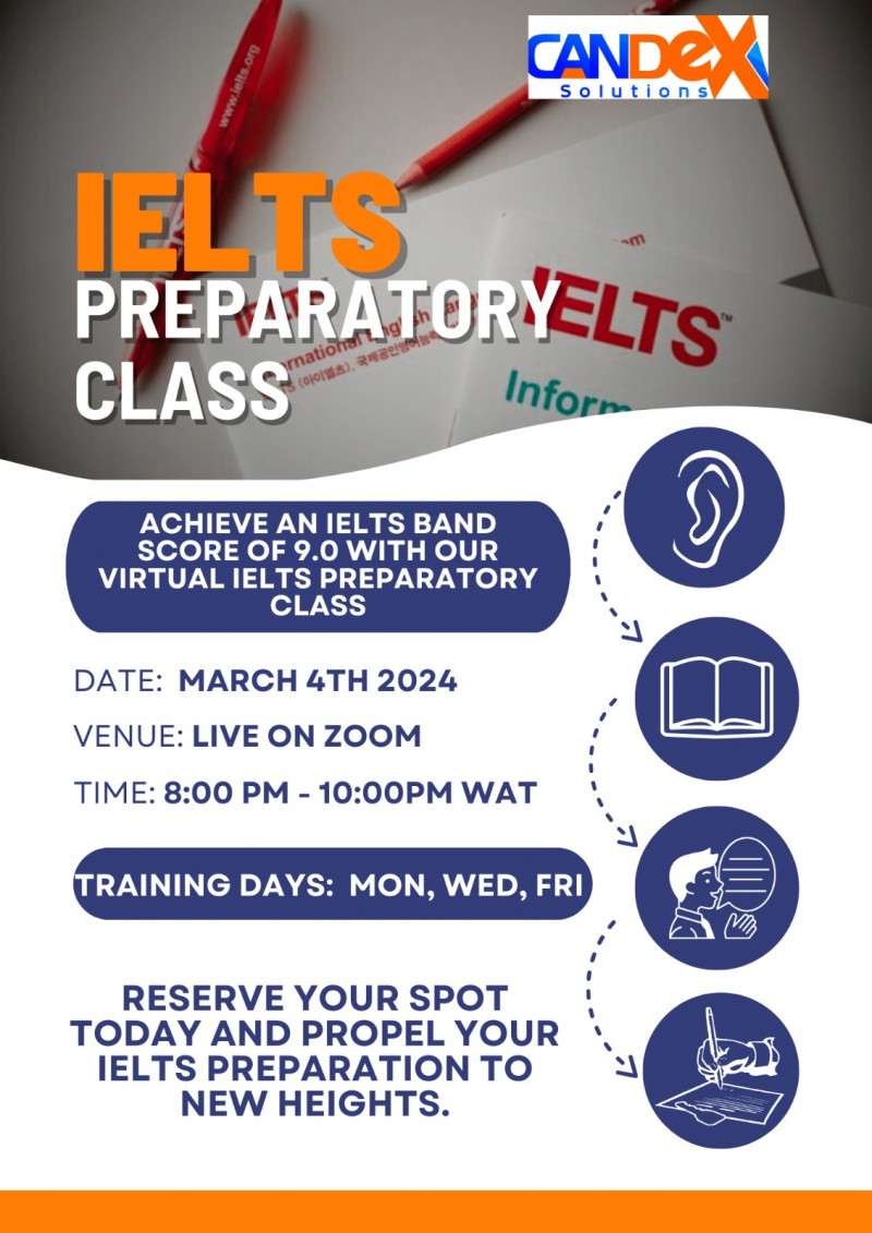 Buy IELTS PREPARATORY CLASS by CANDEX SOLUTIONS on Selar