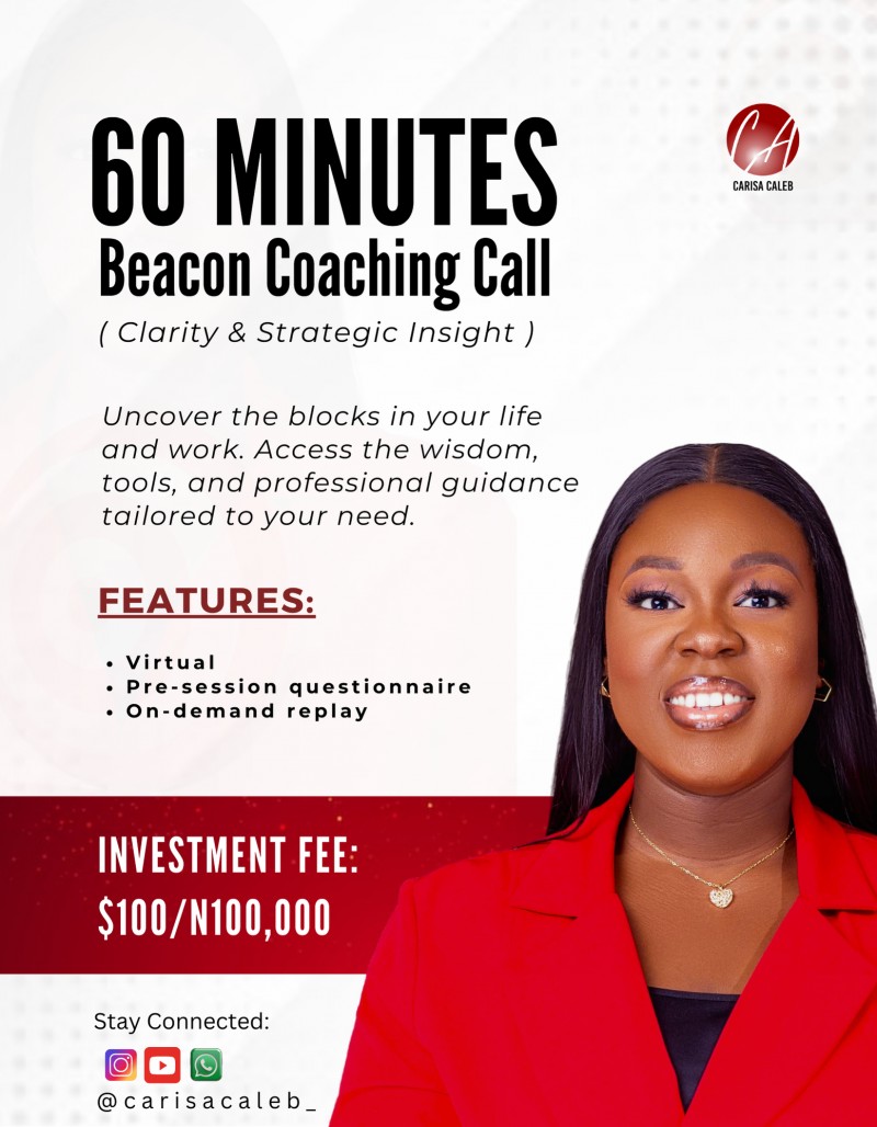 Buy Beacon Coaching Call By Carisa Caleb Akubo On Selar