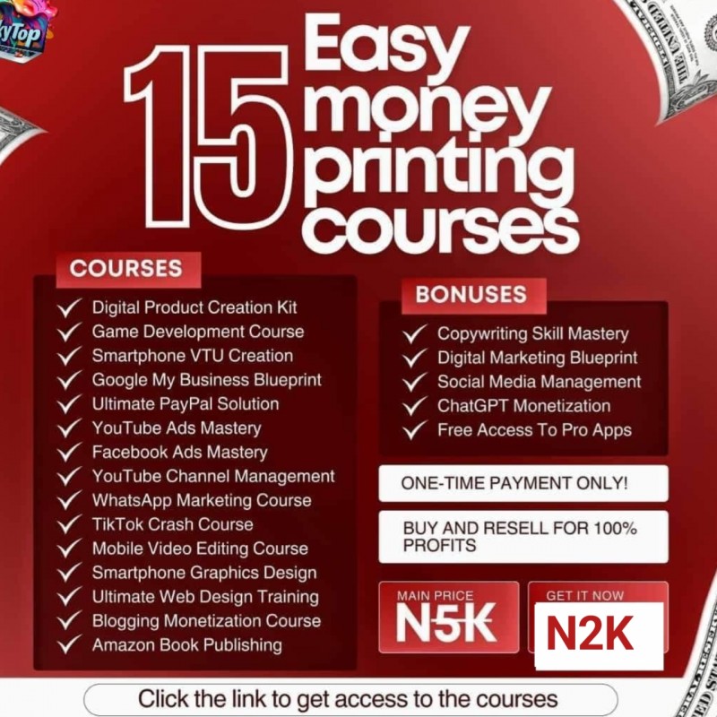 Easy Money printing Courses