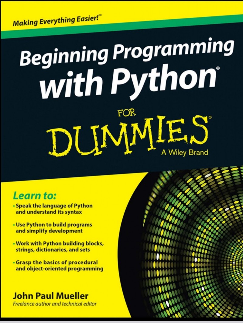 Beginning Programming with Python for Dummies
