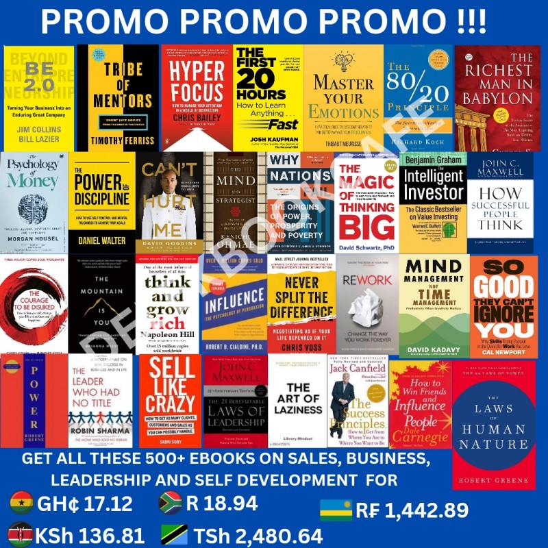 Buy 500+ Ebooks on Sales, business, leadership and self development by ...