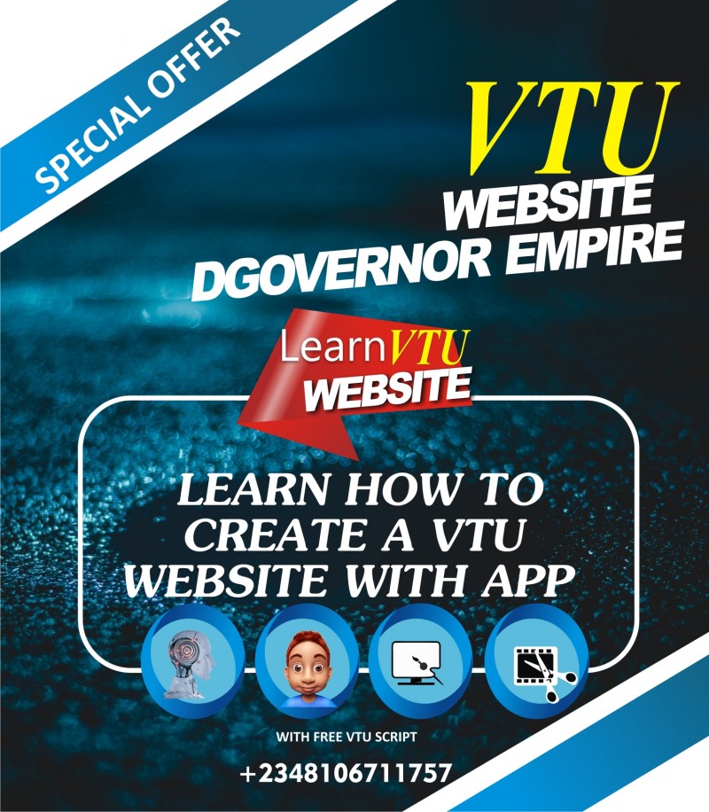 LEARN HOW TO CREATE VTU WEBSITE WITH APP