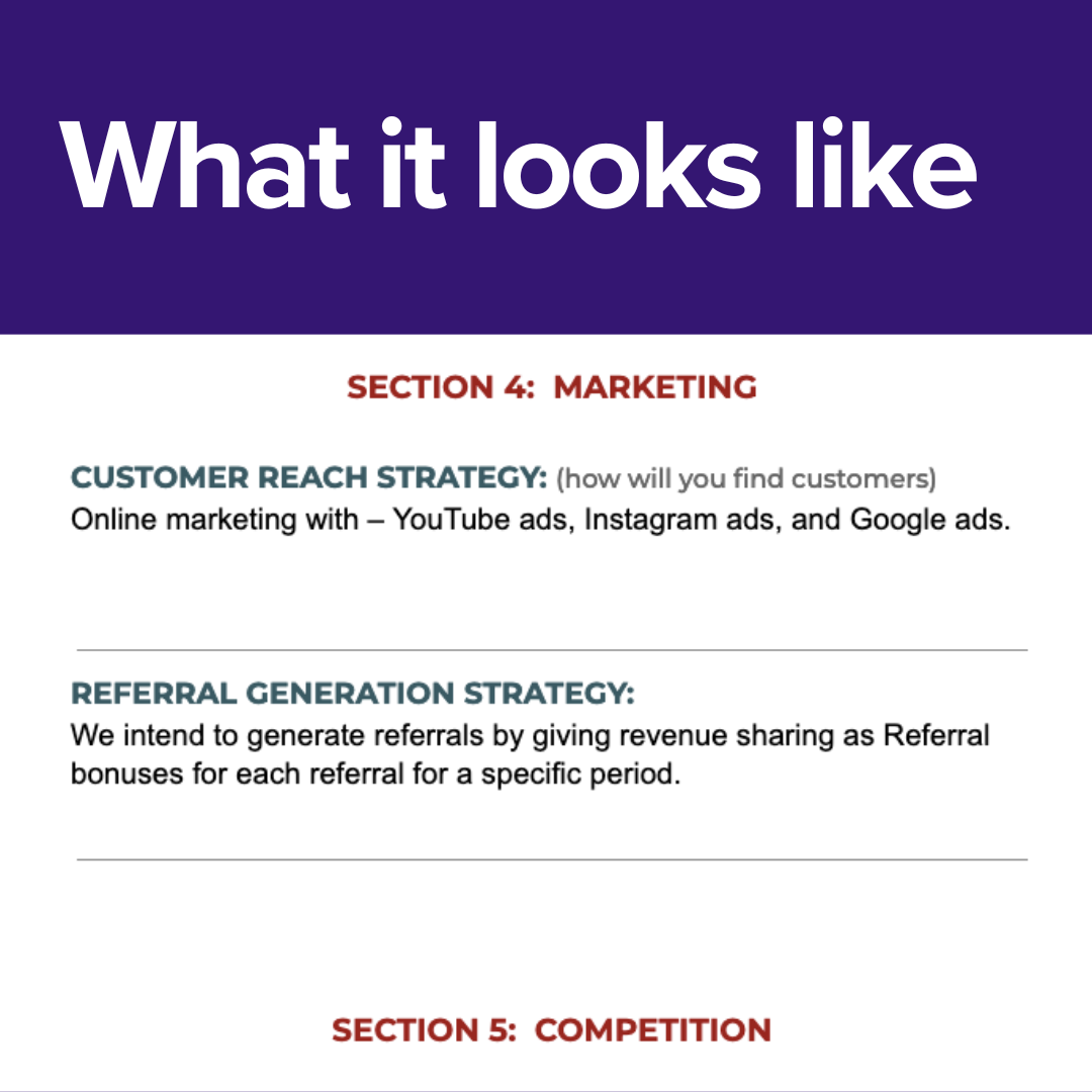 Business Plan Template For Online Business