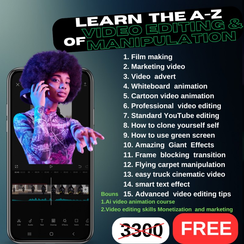 Learn THE A-Z of video Editing for FREE