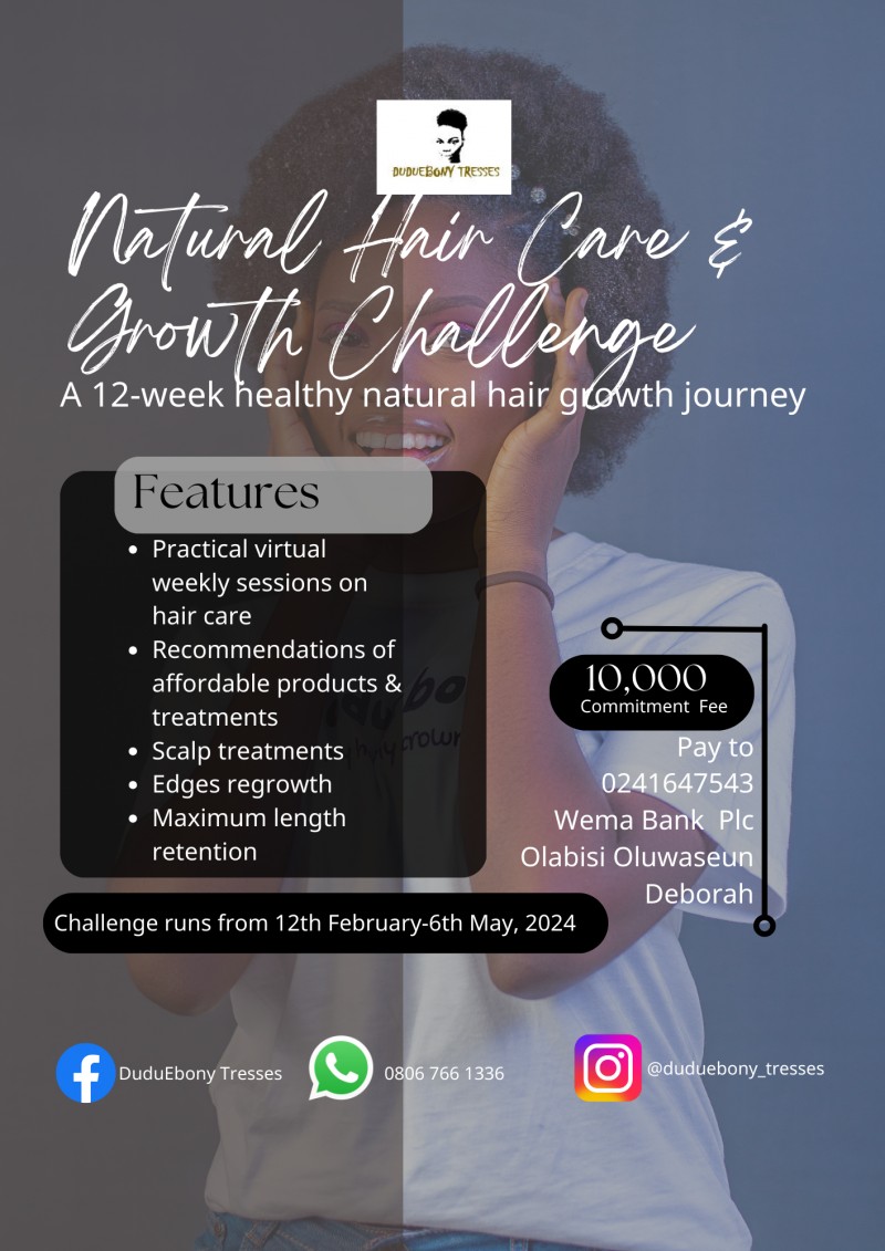 Natural Hair Care and Growth Challenge