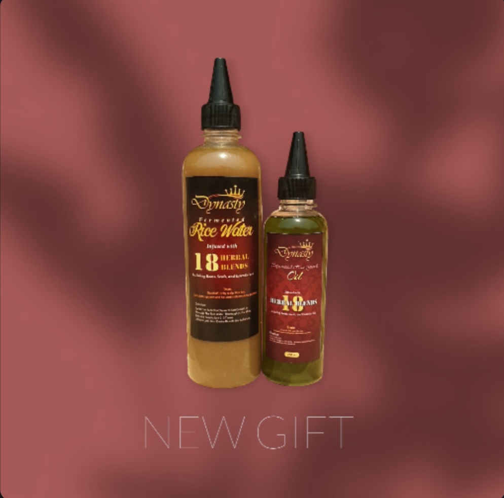 18 Herbal Infuse Rice Water 500ml, Supernatural Hair Growth Oil 250ml
