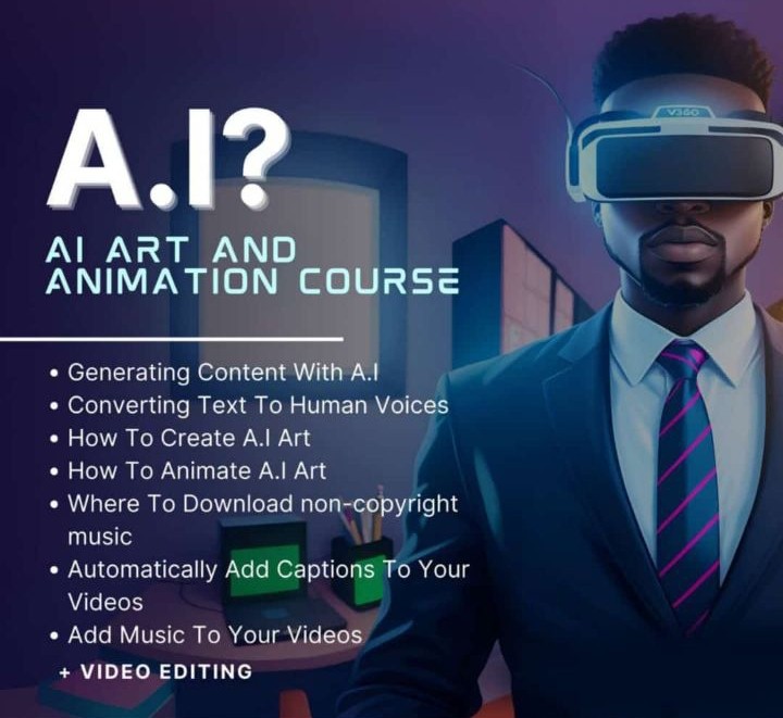 Ai art and Animation  course (Complete course)
