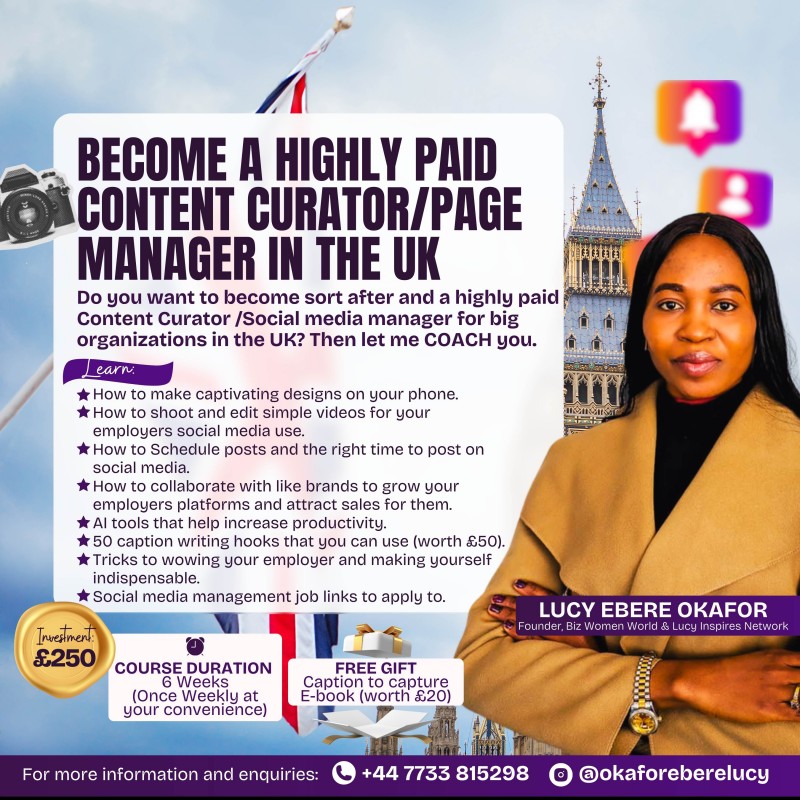 BECOME A HIGHLY PAID CONTENT CURATOR/PAGE MANAGER IN THE UK