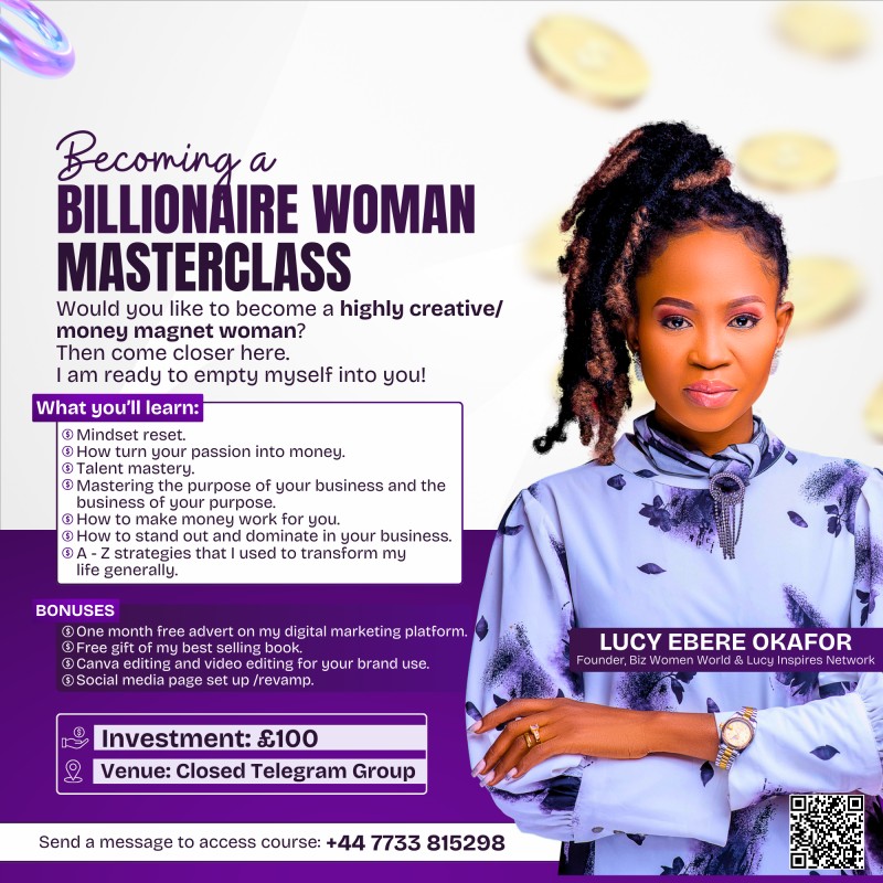 BECOMING A BILLIONAIRE WOMAN MASTERCLASS