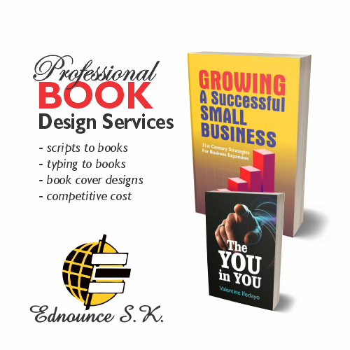 Buy Professional Book Design Services by Ednounce SK Ventures on Selar