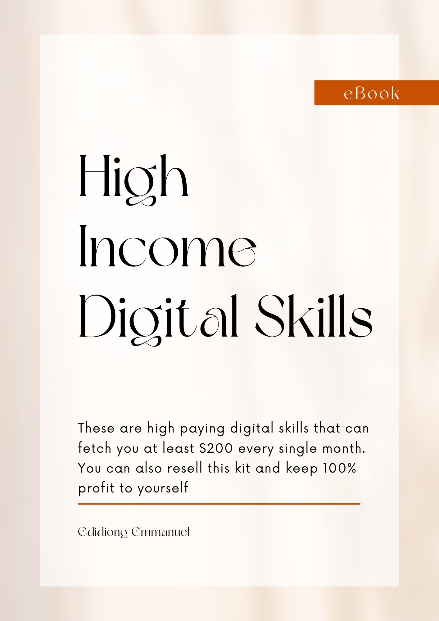 Buy HIGH INCOME DIGITAL SKILLS by Edidiong Ekong on Selar