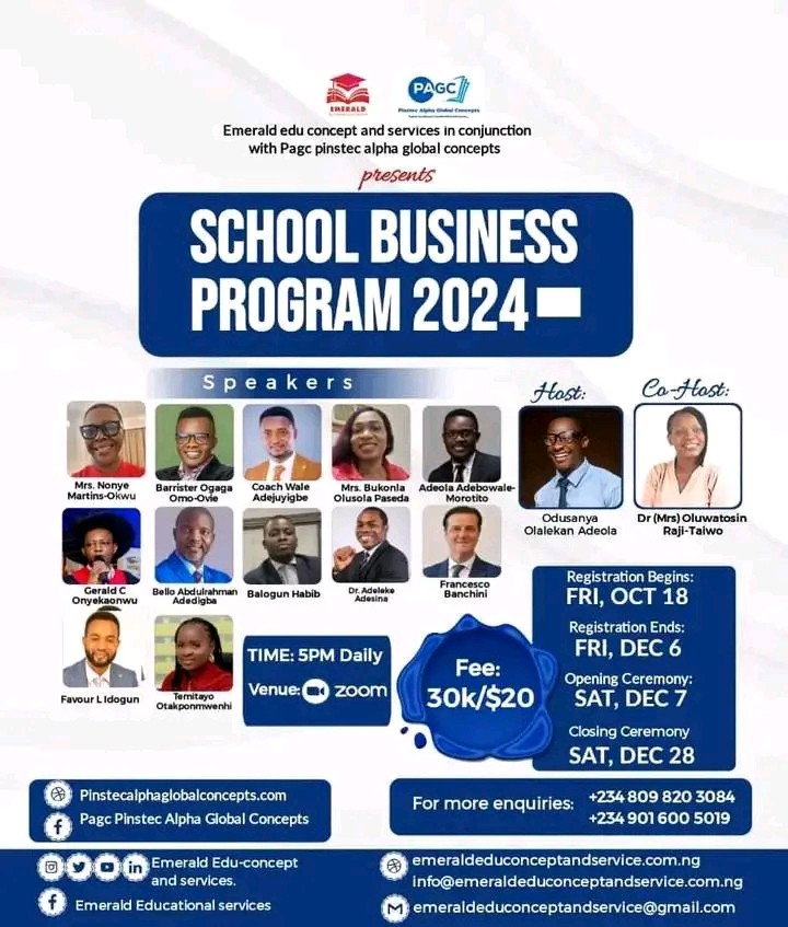 SCHOOL BUSINESS PROGRAM