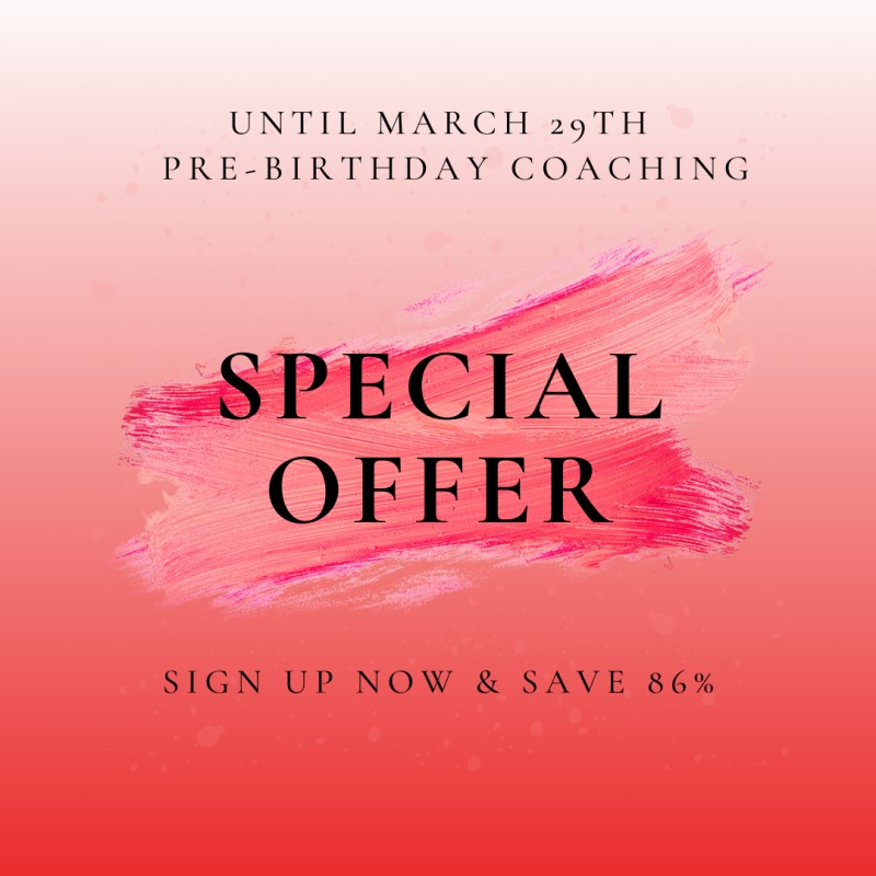 Birthday Special Coaching Offer