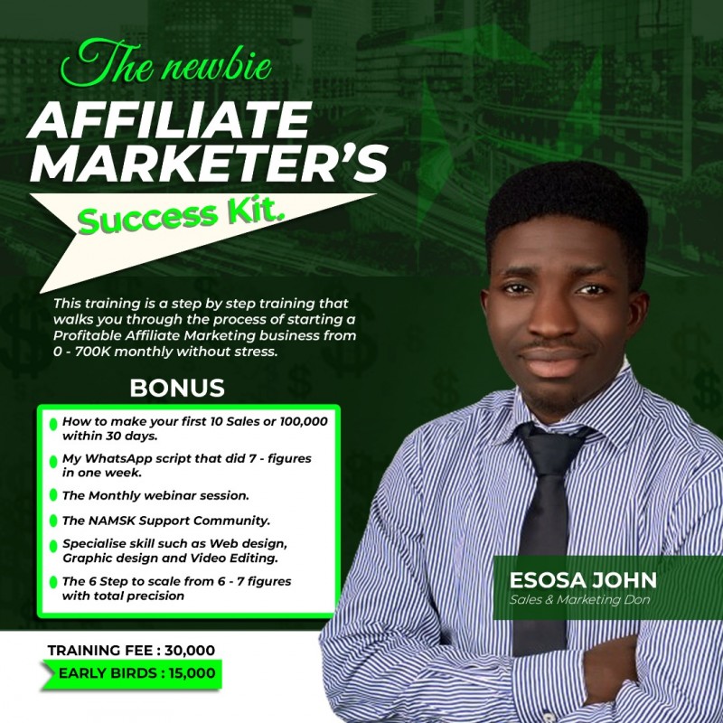 NEWBIE AFFILIATE MARKETER'S SUCCESS KIT.