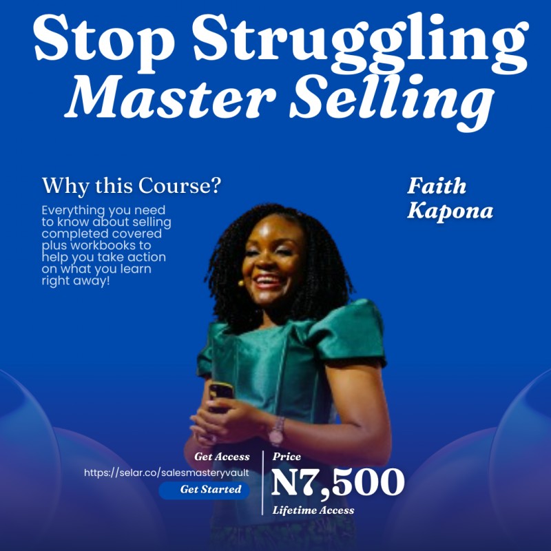 Buy Sales Mastery Bootcamp Bundle by Faith Kapona on Selar