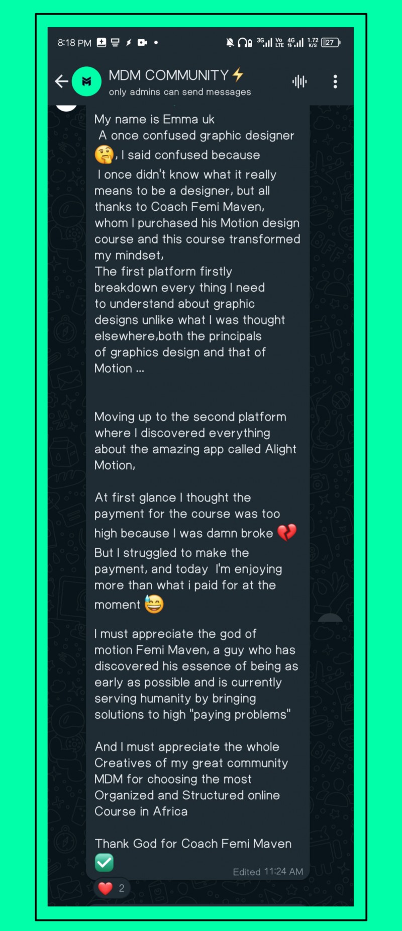 Customer review 1