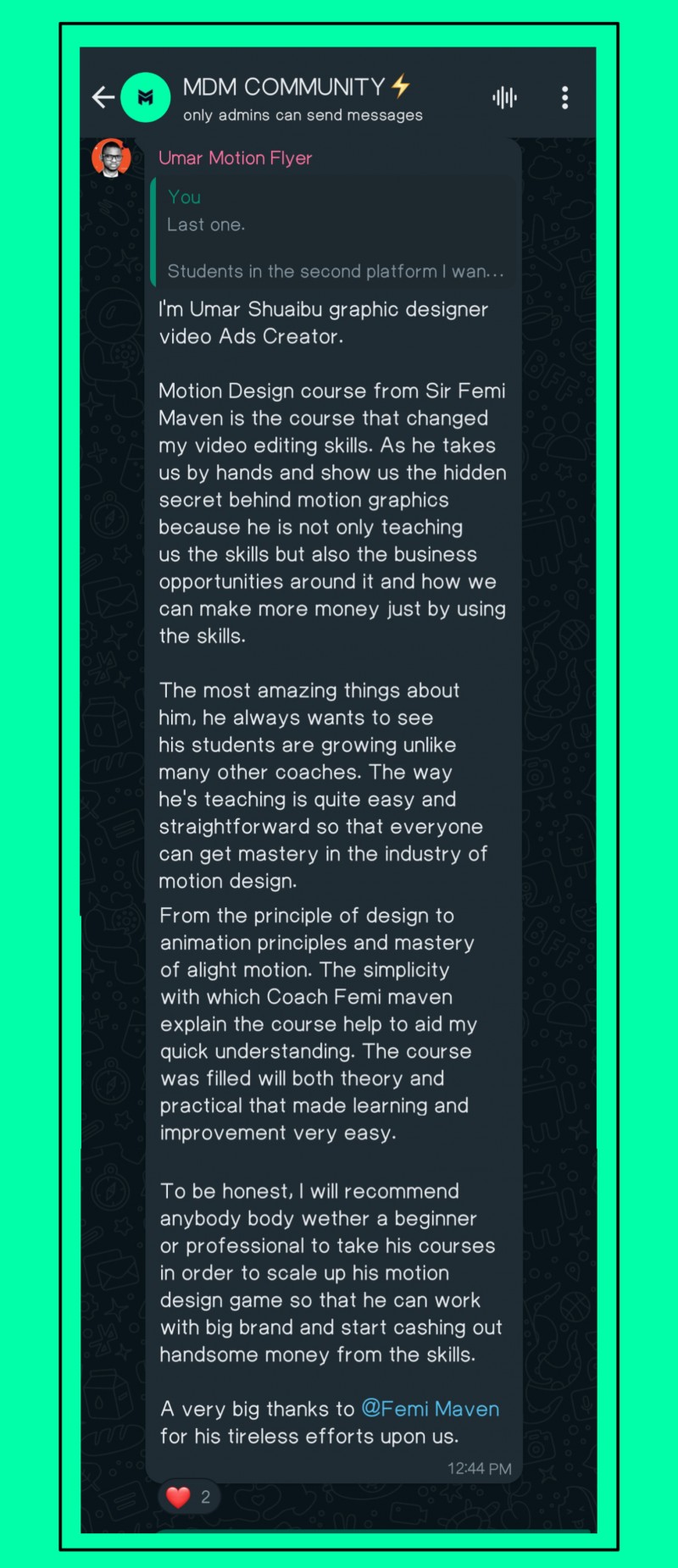 Customer review 14