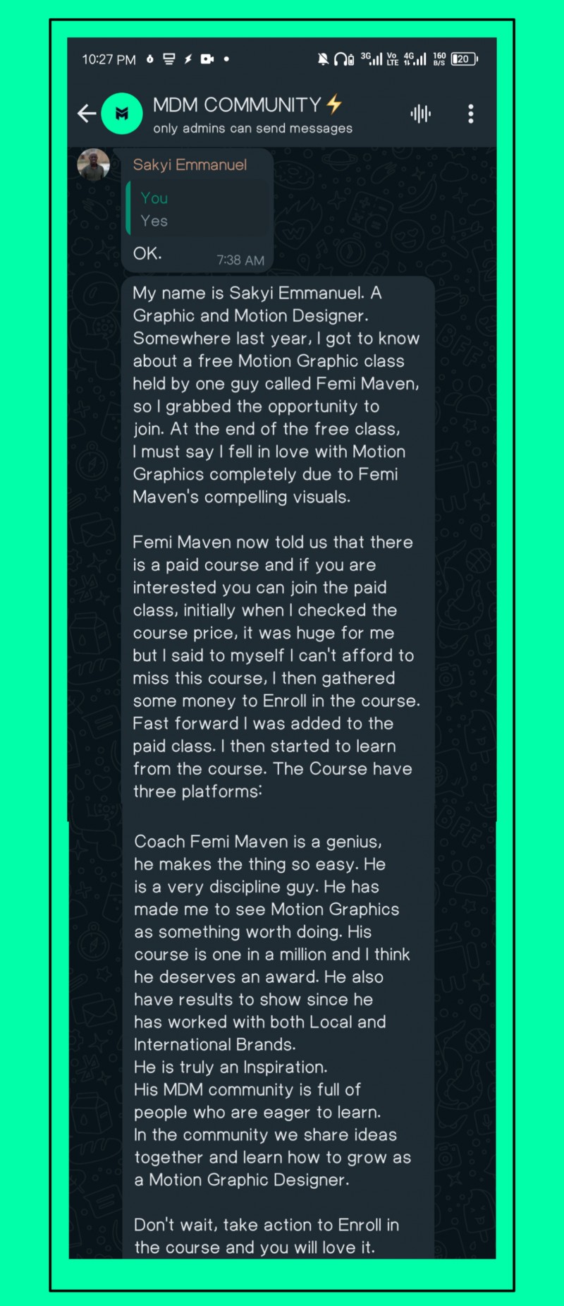 Customer review 15