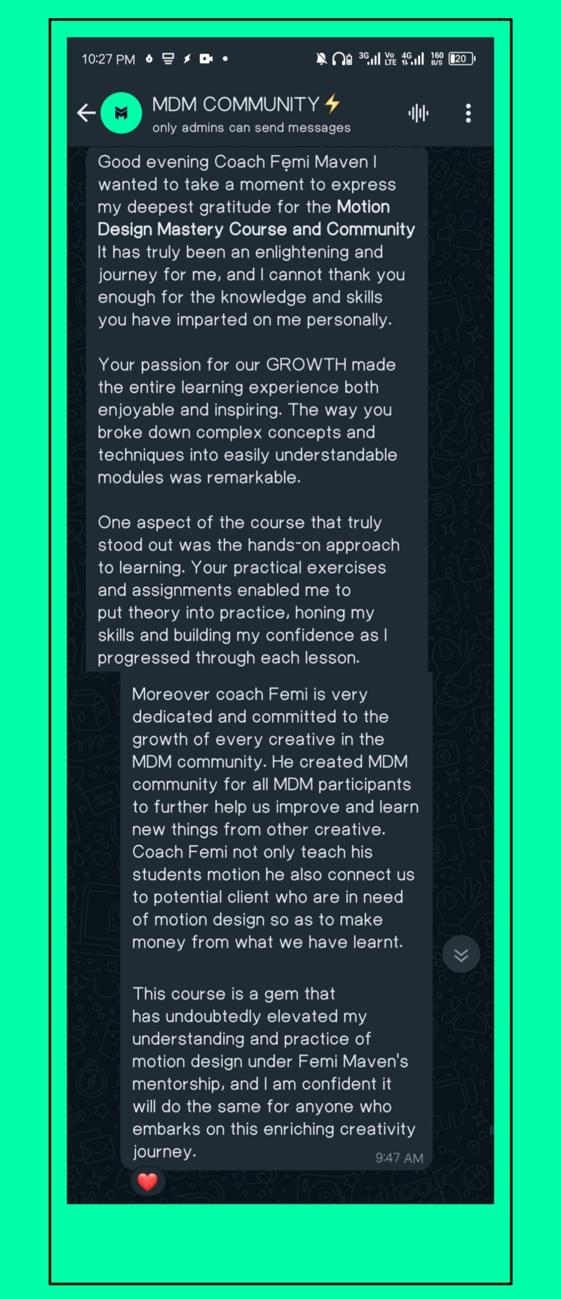 Customer review 3