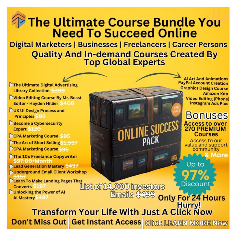 Buy The Ultimate Online Success Bundle - Pay Now. by First Digital on Selar
