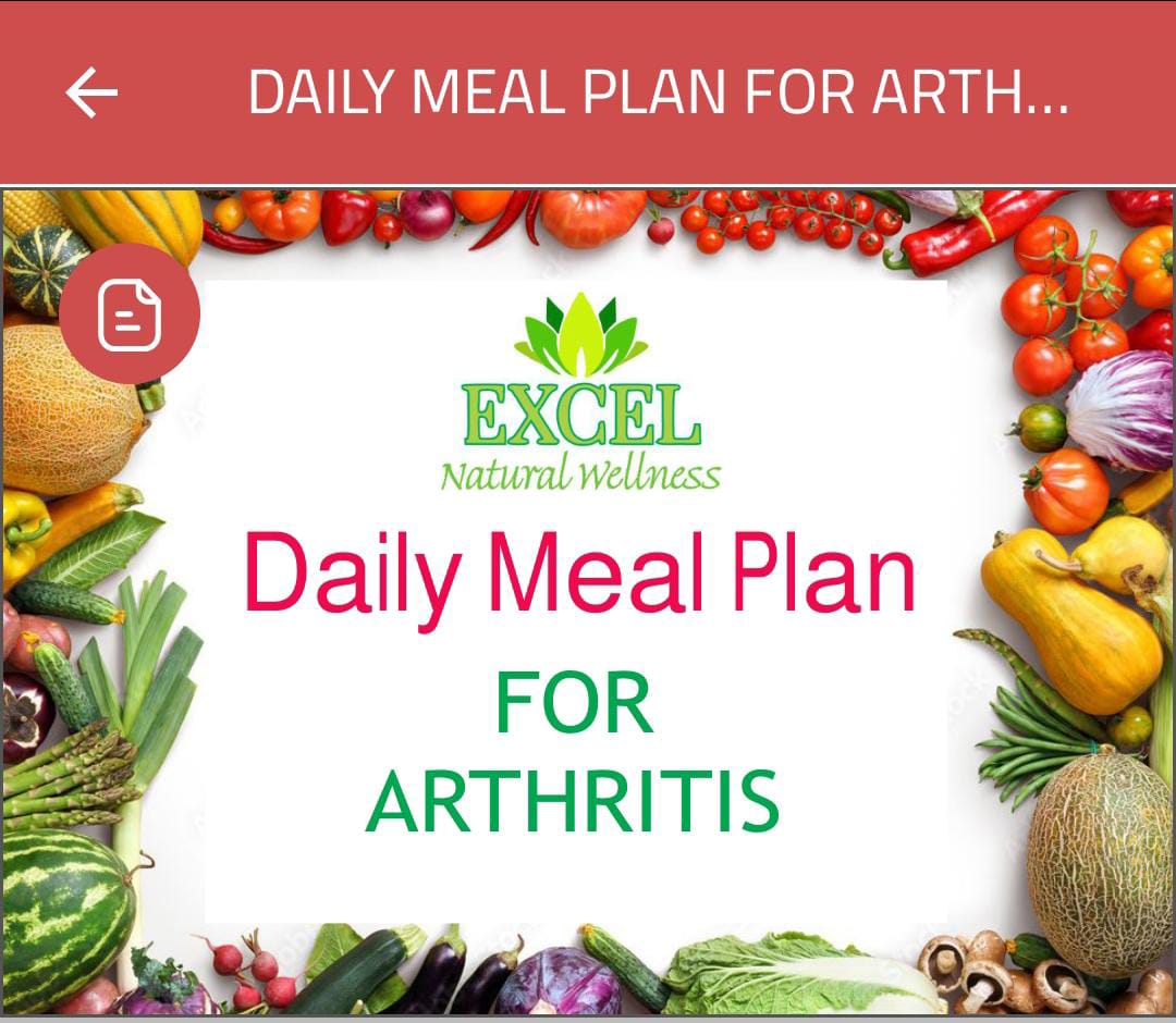 ARTHRITIS MEAL PLAN