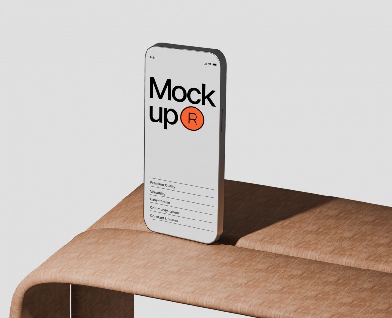 Standing Phone on Table