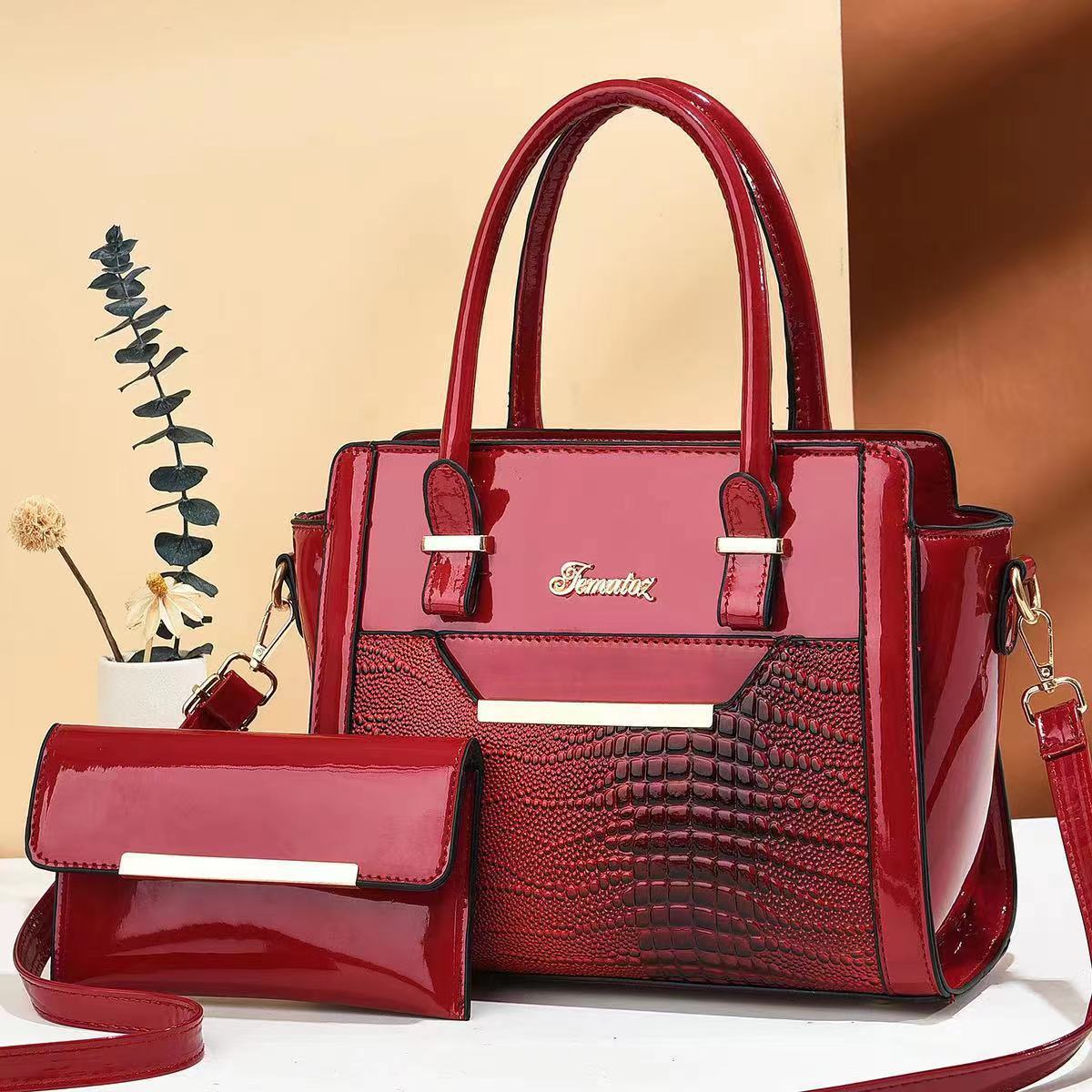 ELEGANT 2- IN- 1 WOMEN'S LUXURY HANDBAG
