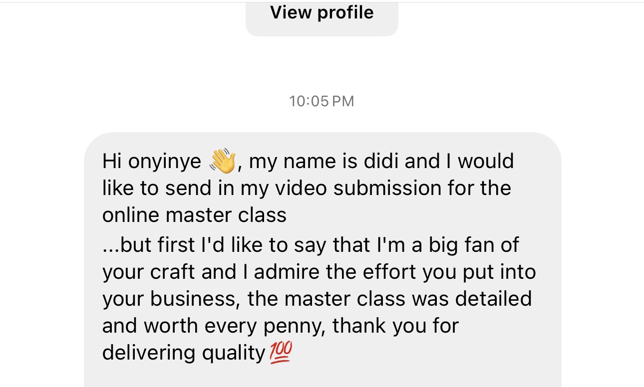 Customer review 1