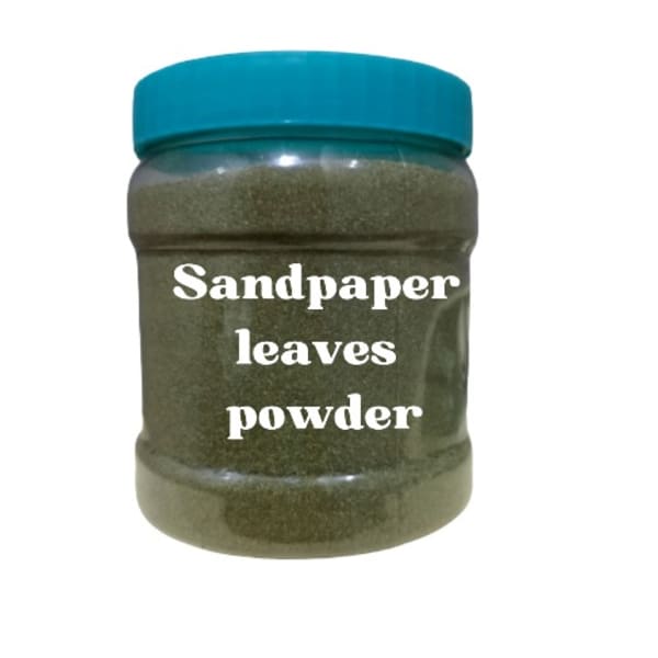 Sandpaper leaves powder