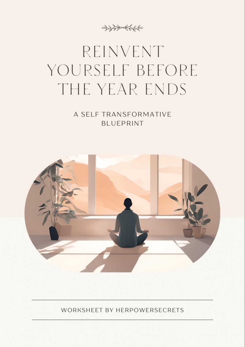 Reinvent Yourself Before the Year Ends Worksheet